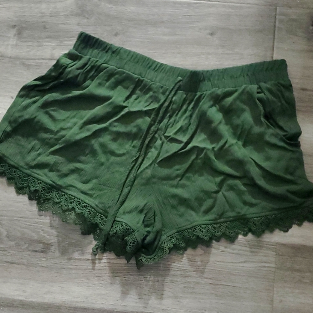 Kingston Grey Green Shorts